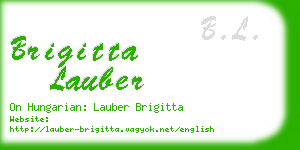 brigitta lauber business card